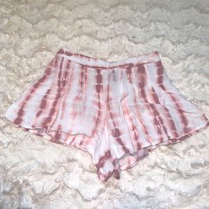 F21 tie dye shorts